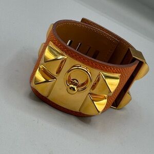 Hermes orange bracelet